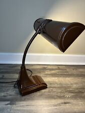 Vintage 1950s ART SPECIALTY Co. Goose Neck Industrial DESK LAMP WORKS picture