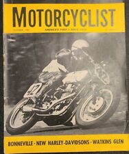 MOTORCYCLIST MOTORCYCLE MAGAZINE, OCTOBER 1961 CARROLL RESWEBER HARLEY-DAVIDSON picture