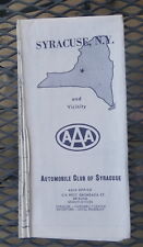 1985 Syracuse & vicinity  street road  map AAA oil  gas  New York picture