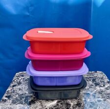 Tupperware Crystalwave Plus Microwave Rectangular Divided Dish Container New picture