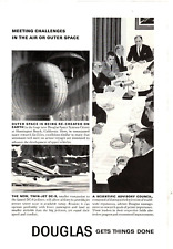 1964 Print Ad Douglas Meeting Challenges in the Air or Outer Space Twin Jet DC-9 picture
