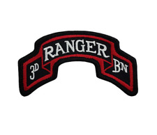 75th Ranger Regiment 3rd Battalion AGSU Color Scroll Iron-On Patch picture