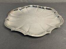 Vintage International Silver Co. Silver Plated Platter Scalloped Edge Inspc. 150 picture