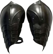 Medieval Steel Larp Warrior Gothic Dark Pair Of Pauldrons Armor Shoulder Set picture