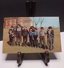 Vintage Postcard, Pennsylvania Dutch Country, Amish, Children, Farm picture