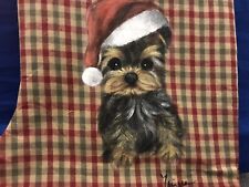 yorkie Hand Painted Christmas Stocking Wonderful picture