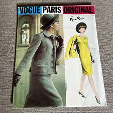60s VOGUE PARIS ORIGINAL Sewing Pattern NINA RICCI 1313 UNCUT Dress Jacket Sz 12 picture