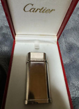 Cartier Gas lighter Silver Godron with box & flint picture