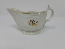 Worcester 18th Century Dr. Wall Gold On White Porcelain Creamer First Period  picture