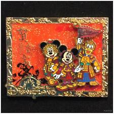 Disney Pin 59733 HKDL Chinese New Year 2008 Mickey Minnie Donald 3D Hong Kong picture