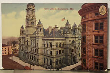Postcard 1913 Baltimore,MD Post Office Building Maryland F.M. Kirby & Co. picture