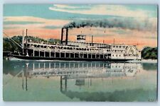 Rock Island Illinois IL Postcard Saint Paul Steamer Ship c1913 Vintage Antique picture