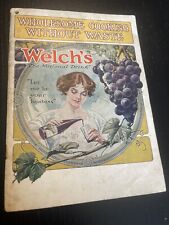 Welch’s Grape Juice Co. Old Vintage Antique Early Recipe Cook Book Welchs NY picture