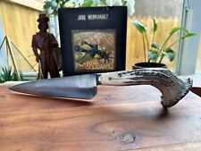 Custom Argentina Gaucho Knife with Antler Bone Handle and Sheath. Very Sharp picture