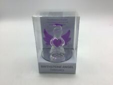 February Birthstone Angel~Glass Figurine picture