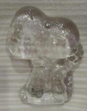 Peanuts Snoopy Heavy Glass Paperweight Flowers picture