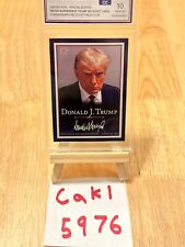 Holographic President Donald Trump Mugshot Mint Condition Trading Card MAGA picture