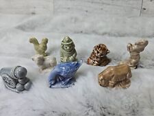 Wade Whimsies Lot 8 Animals Mini Figures Horse Cat Rooster Cannon Clown Sheep picture