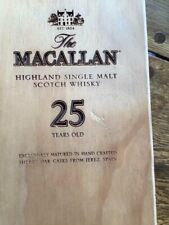 Macallan empty box only 25 years with scratches and stains interior collection picture