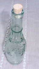 Clear Glass Wine Bottle With Grape Vine Decor And Cork picture
