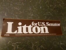 Jerry Litton Missouri Senate Bumper Sticker Senator 1976 Local Campaign US picture