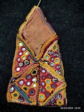 Indian antique ethnic tribal vintage nomadic kutchi banjara handmade mirror bag picture