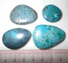 Turquoise Double-sided & Holed Free Cabochon 120 Carat 4 pieces 24 gram Lot A picture