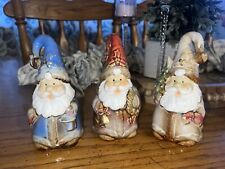 Country Christmas Santa Christmas Bell Santa Claus Bell Set Of 3 Rustic Decor picture
