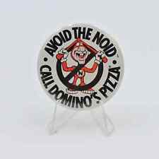 Vintage Dominoes Avoid The Noid Pinback Button picture