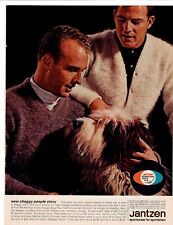 1963 Jantzen Sportswear Magazine Ad ~ Paul Hornung Frank Gifford HOF Shaggy Dog picture