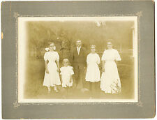 Antique Matted Photo-STEINMAN Family-Charley-Kate-Mae-Dora-Mabel-Home In Texas  picture