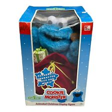 Cookie Monster Sesame Street Animated Christmas Display Figure by Telco (1998) picture