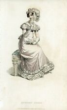 1820- Original Antique Ackermann Repository Of Arts - Fashion Print (27) picture