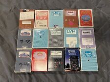 VINTAGE PLAYING CARD DECK LOT OF 15 ALL CASINO DECKS RIVERIA HARRAHS HOLLYWOOD picture