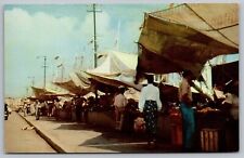 Willemstad Curacao Netherland Tropical Isle Cunard Line Chrome Postcard picture