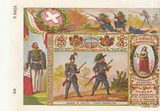 1860S ITALIAN ITALY ARMY UNIFORM  EMPTY CIGARETTES 10 PACKS LABELS WRAPPERS CUBA picture