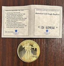 1933 Historical Gold Eagle Replica Comes with protective holder and COA picture