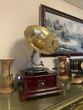 HMV Gramophone Fully Functional working Phonograph, win-up record player picture