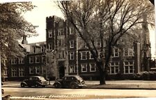 Real Photo RPPC EKC Postcard Men's Dormitory Grinnell College Iowa c1930s picture