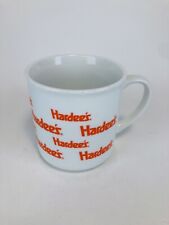 Vintage 1980’s Hardee's BREAKFAST CLUB Ceramic Coffee Mug/Tea Cup 10 oz White picture