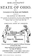 History Bibliography of Ohio [V1] - 1880 - Peter G. Thomson - pdf picture