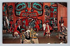 Port Chilkoot, AK-Alaska, Chilkat Dancers Tlinget Tribe , Vintage Postcard picture