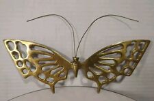 Vintage Brass Gold Butterfly Metal Wall Hanging - Home Interior Decoration picture