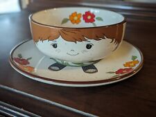 Vintage Interpur Stackable Children's Bowl And Plate Set picture