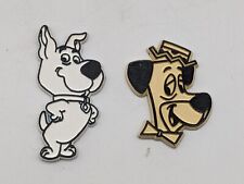 Vtg 80's Hanna-Barbera Huckleberry Hound Scrappy Doo Rubber Magnets USA picture