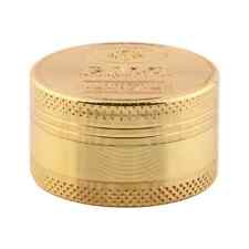 Gold 3 Piece Gold Tobacco Grinder Sharp Metal Spice / Herb Crusher 2.0 Inch picture