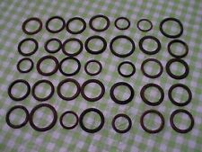 35 VINTAGE LOT OF SPARK PLUG WASHER RINGS COPPER brass Gaskets MULTI SIZES Art picture