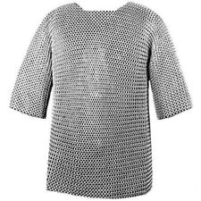 Mild Steel Chainmail Shirt Butted Chain mail Medieval Armour  Reenactment picture