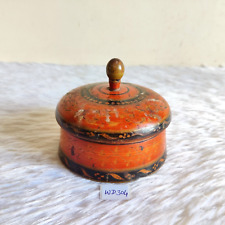 18c Antique Handmade Lacquered Wooden Box Old Rare Collectible Decorative WD304 picture