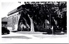 Real Photo Postcard Public Library in Albia, Iowa picture